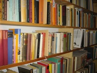 Picture of books on shelves