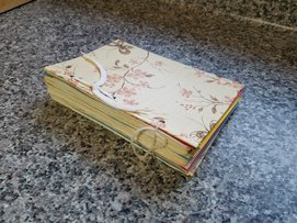 Picture of one of homemade recipe books