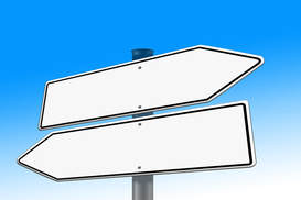 Picture of sign arrows