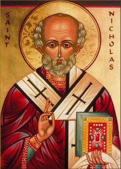 Early painting of St. Nicholas